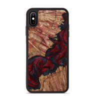iPhone Xs Max Wood Phone Case - Roxanna (Red, 800020)