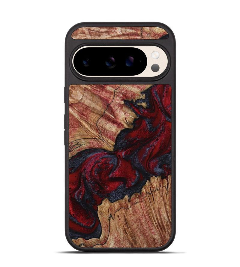 Pixel 10 Wood Phone Case - Roxanna (Red, 800020)