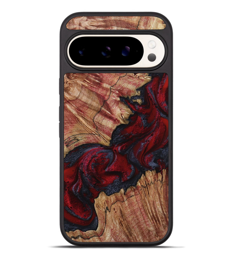 Pixel 9 Pro XL Wood Phone Case - Roxanna (Red, 800020)