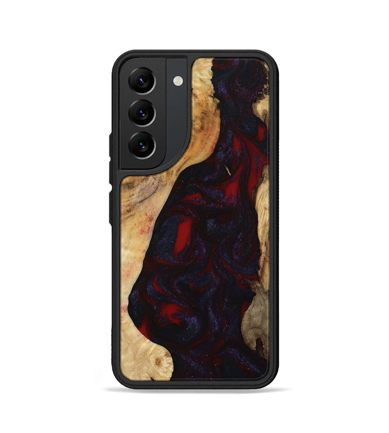 Galaxy S22 Wood Phone Case - Evelyn (Red, 800022)