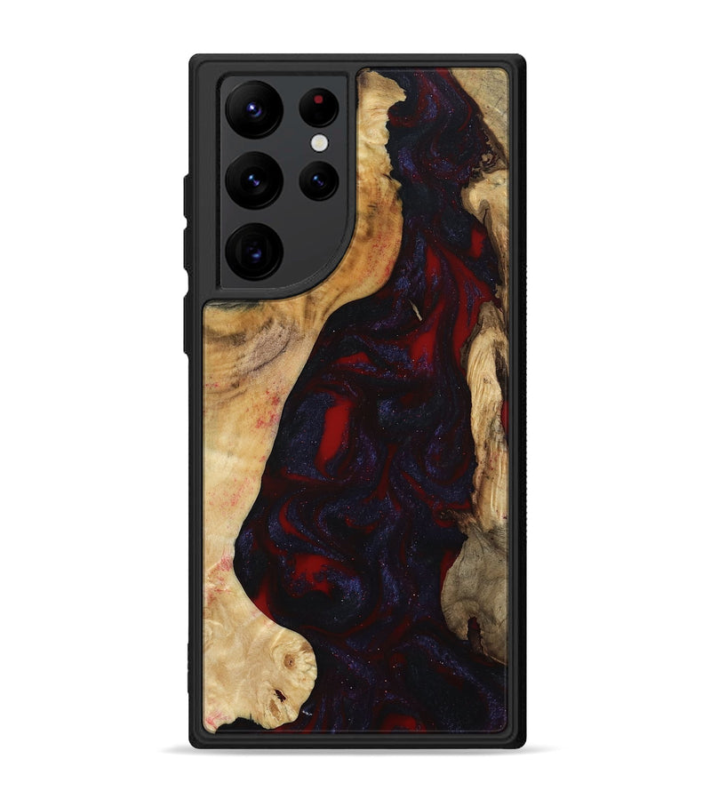 Galaxy S22 Ultra Wood Phone Case - Evelyn (Red, 800022)