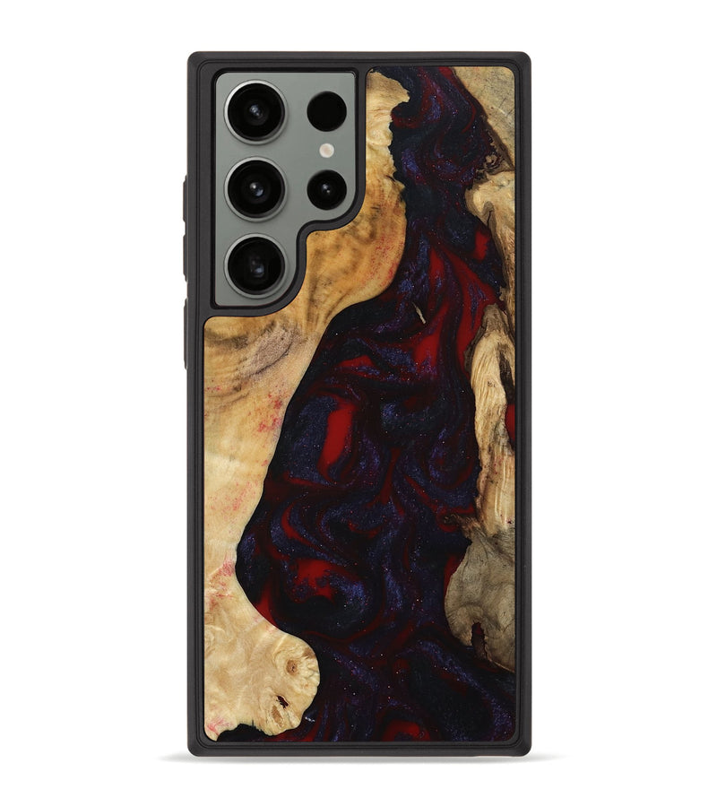 Galaxy S23 Ultra Wood Phone Case - Evelyn (Red, 800022)