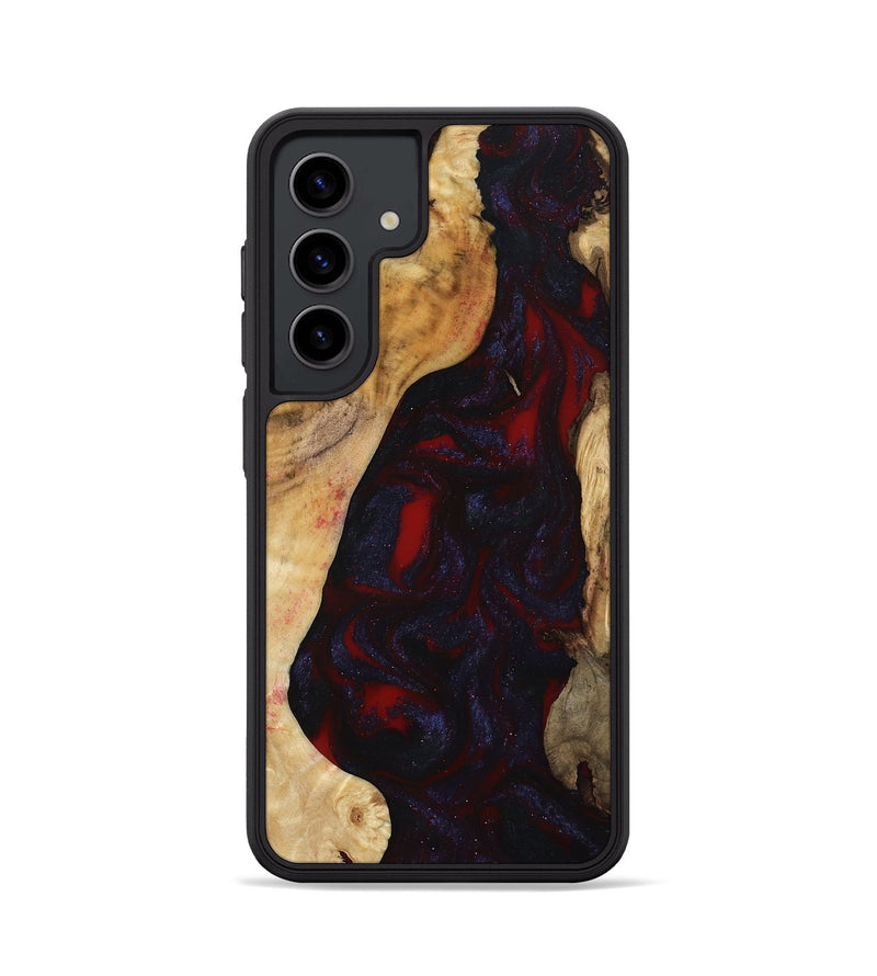 Galaxy S24 Wood Phone Case - Evelyn (Red, 800022)