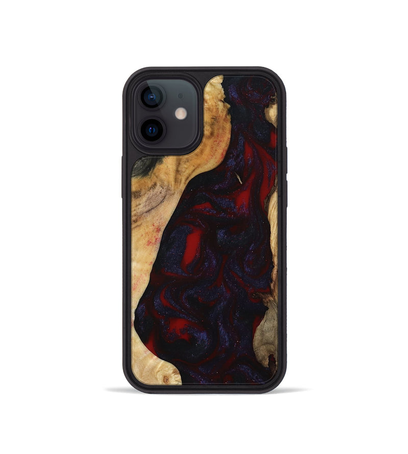 iPhone 12 mini Wood Phone Case - Evelyn (Red, 800022)