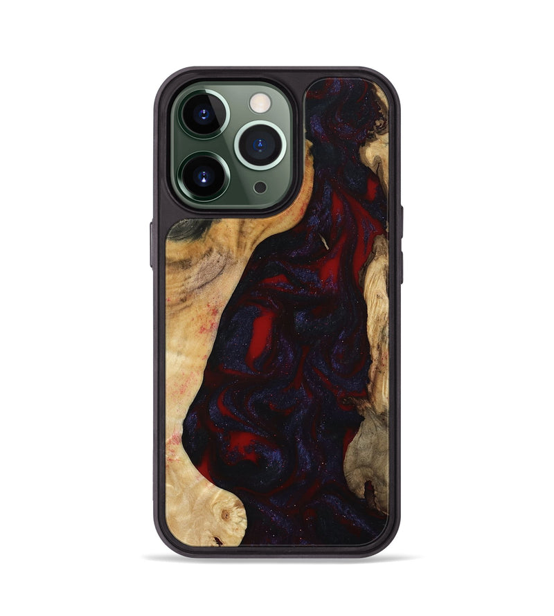 iPhone 13 Pro Wood Phone Case - Evelyn (Red, 800022)