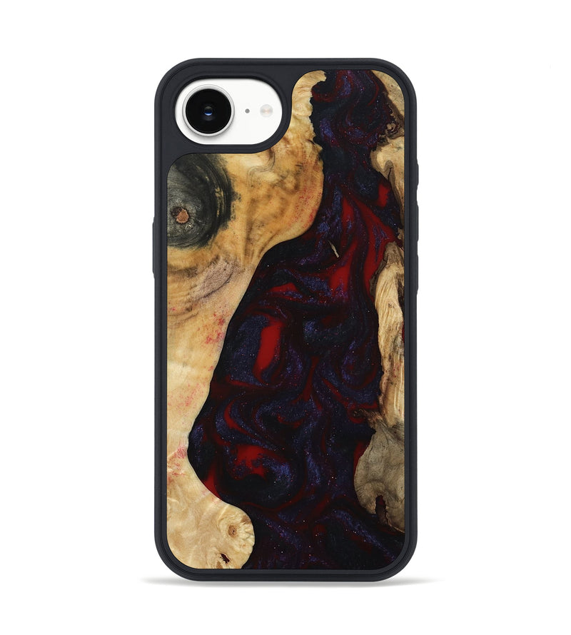 iPhone 16e Wood Phone Case - Evelyn (Red, 800022)