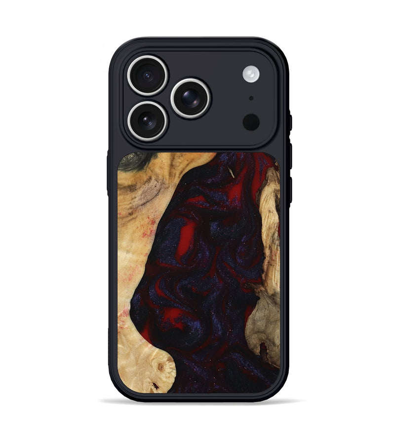 iPhone 17 Pro Wood Phone Case - Evelyn (Red, 800022)