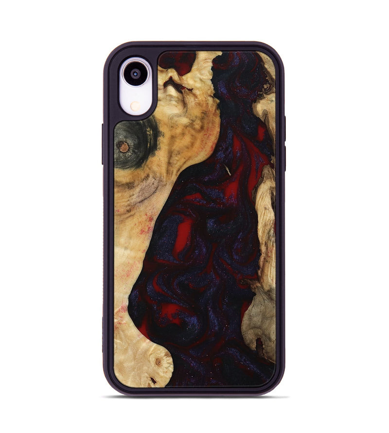 iPhone Xr Wood Phone Case - Evelyn (Red, 800022)