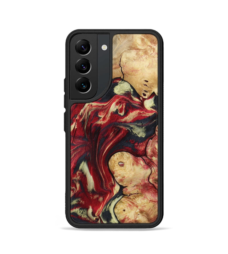 Galaxy S22 Wood Phone Case - Cullen (Red, 800024)