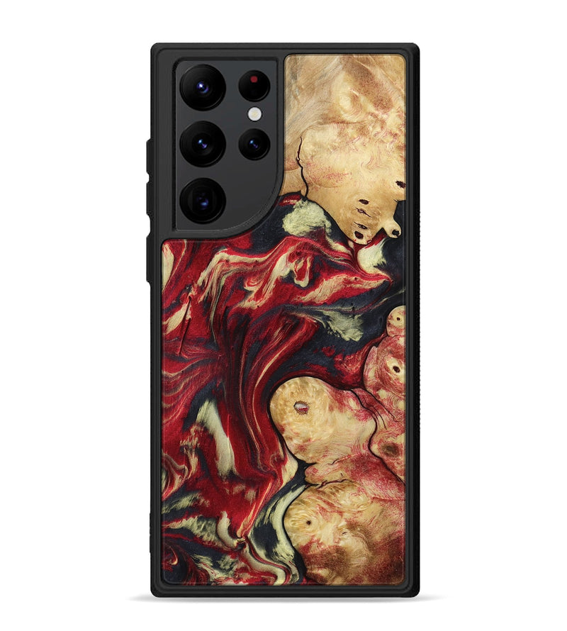 Galaxy S22 Ultra Wood Phone Case - Cullen (Red, 800024)