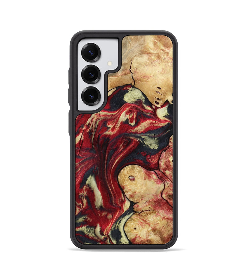 Galaxy S25 Wood Phone Case - Cullen (Red, 800024)