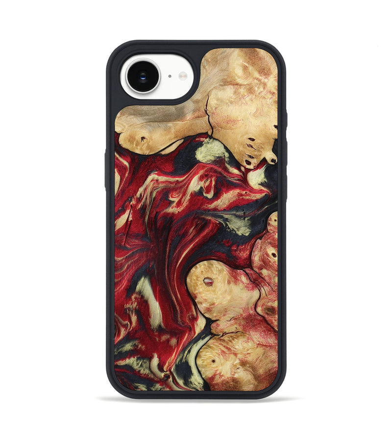 iPhone 16e Wood Phone Case - Cullen (Red, 800024)