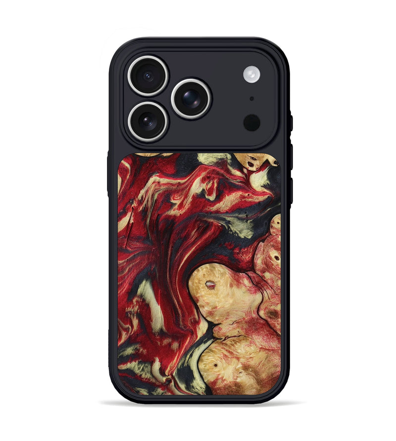 iPhone 17 Pro Wood Phone Case - Cullen (Red, 800024)