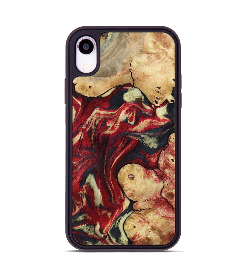 iPhone Xr Wood Phone Case - Cullen (Red, 800024)