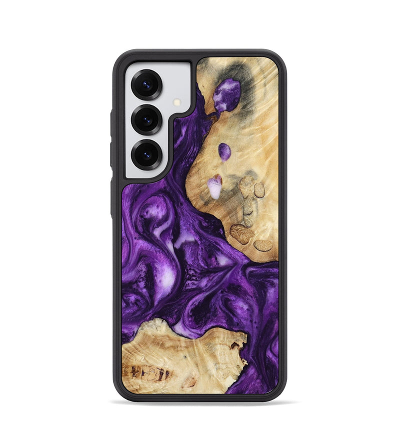 Galaxy S25 Wood Phone Case - Tressie (Purple, 800027)