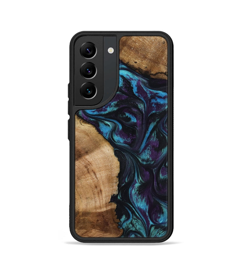 Galaxy S22 Wood Phone Case - Nikolas (Purple, 800028)