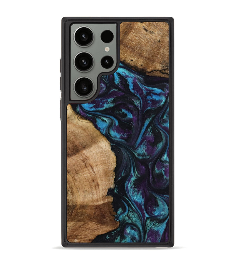 Galaxy S23 Ultra Wood Phone Case - Nikolas (Purple, 800028)