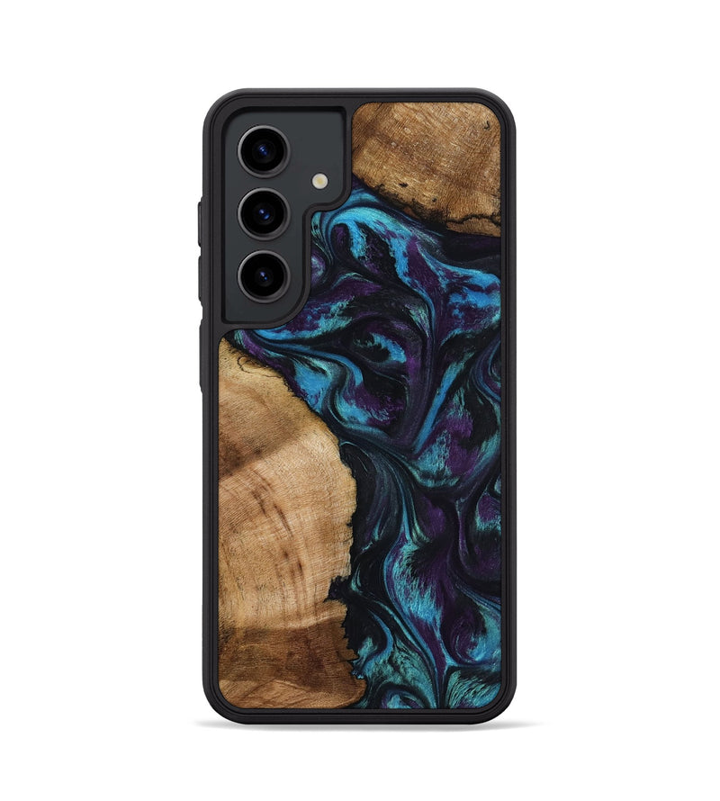 Galaxy S24 Wood Phone Case - Nikolas (Purple, 800028)