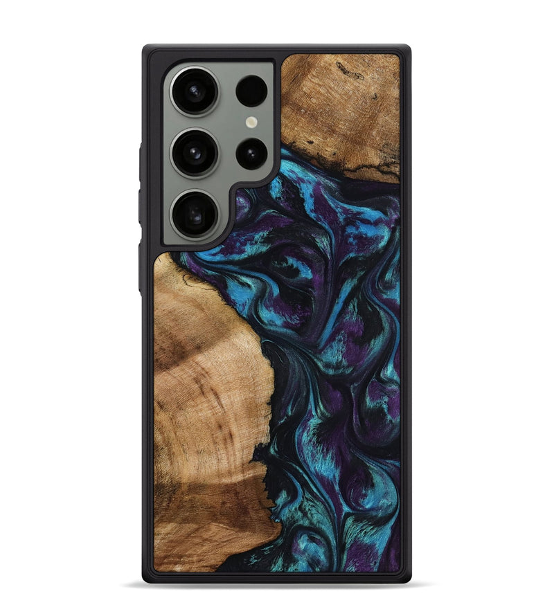 Galaxy S24 Ultra Wood Phone Case - Nikolas (Purple, 800028)