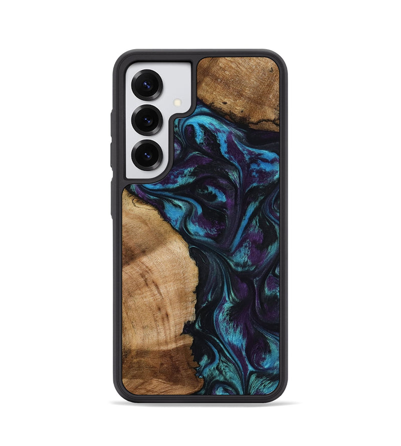 Galaxy S25 Wood Phone Case - Nikolas (Purple, 800028)