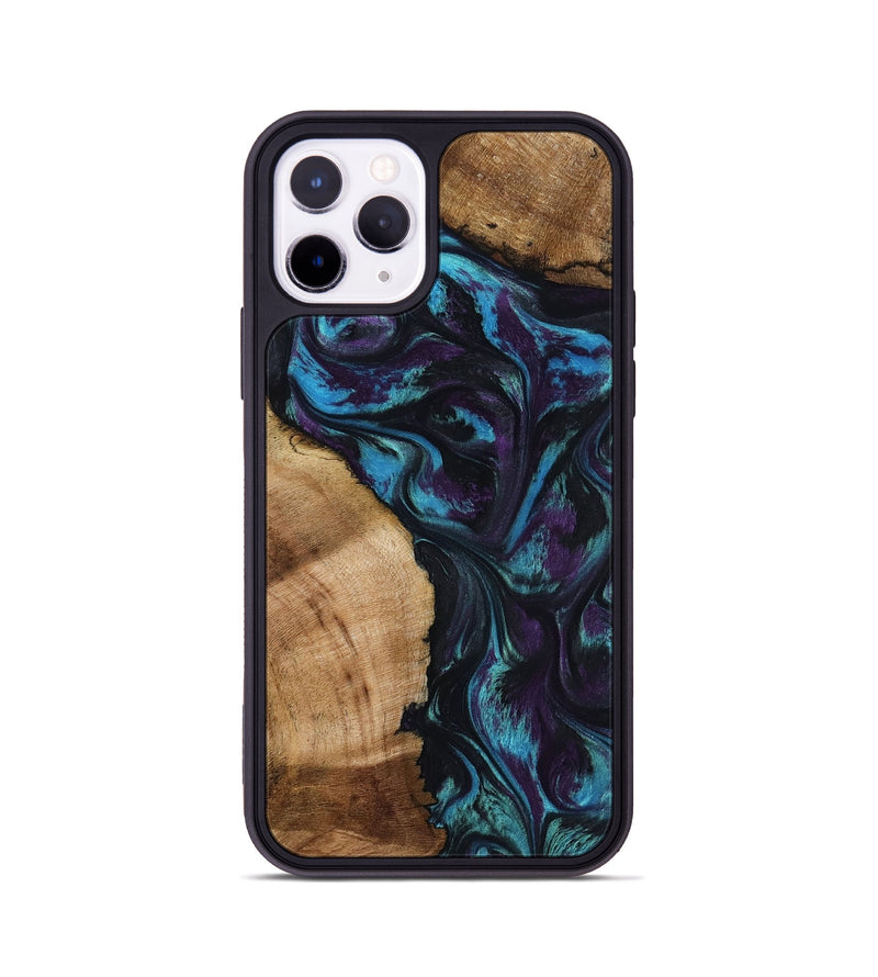 iPhone 11 Pro Wood Phone Case - Nikolas (Purple, 800028)