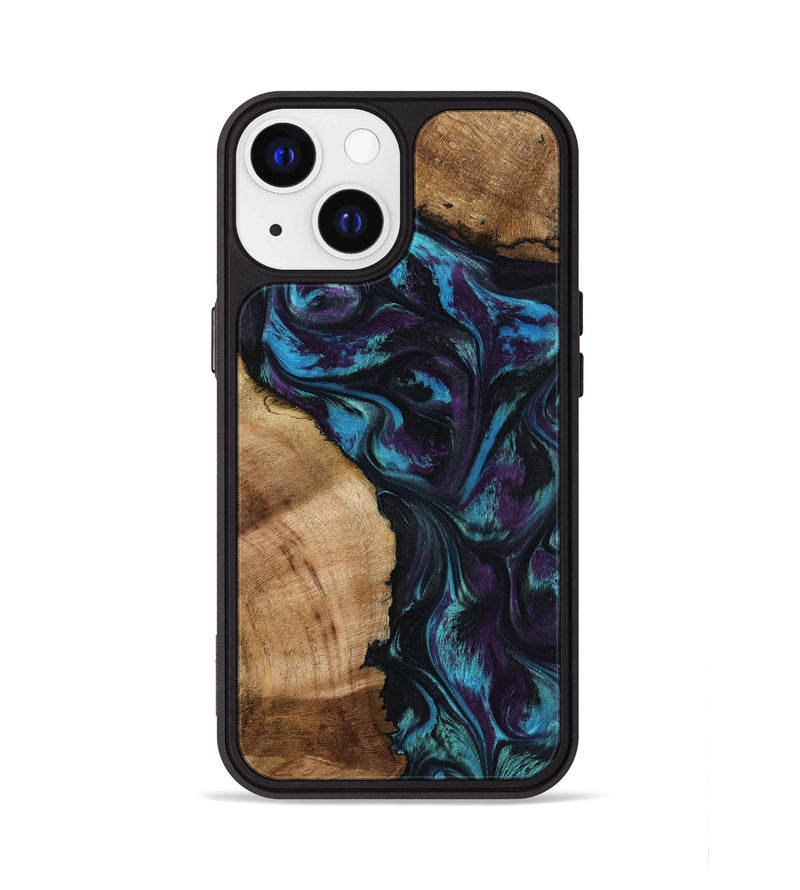 iPhone 13 Wood Phone Case - Nikolas (Purple, 800028)