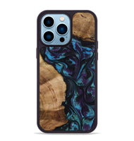 iPhone 14 Pro Max Wood Phone Case - Nikolas (Purple, 800028)