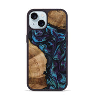 iPhone 15 Wood Phone Case - Nikolas (Purple, 800028)