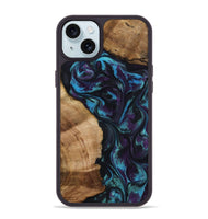 iPhone 15 Plus Wood Phone Case - Nikolas (Purple, 800028)