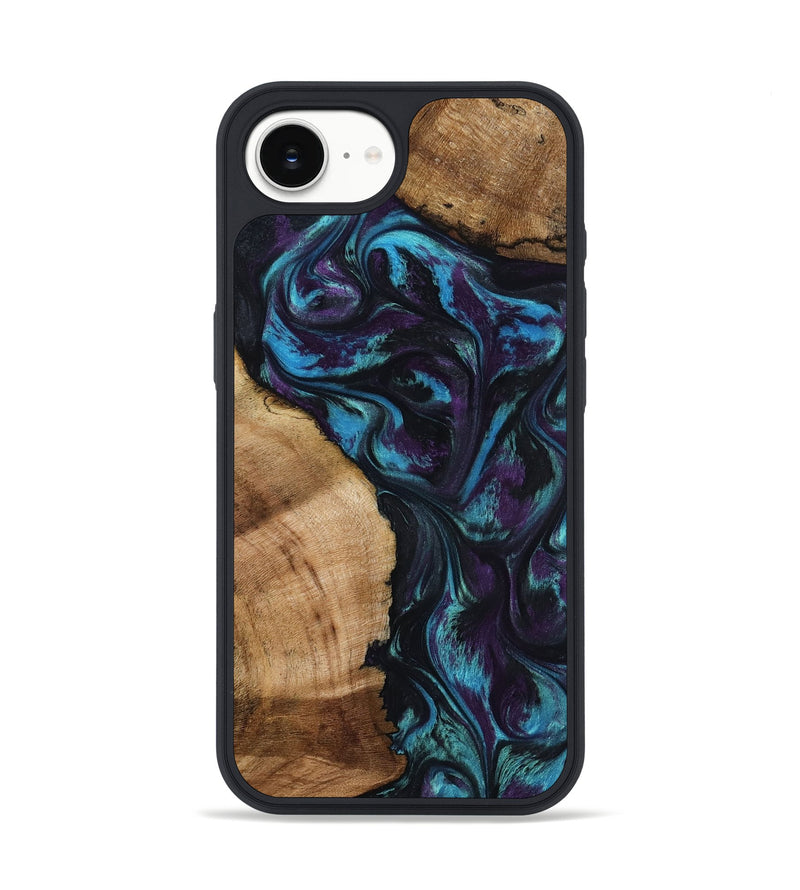 iPhone 16e Wood Phone Case - Nikolas (Purple, 800028)