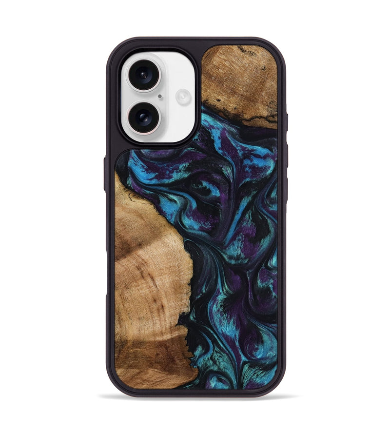 iPhone 17 Wood Phone Case - Nikolas (Purple, 800028)
