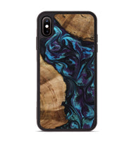iPhone Xs Max Wood Phone Case - Nikolas (Purple, 800028)