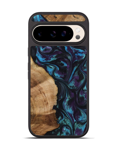 Pixel 10 Wood Phone Case - Nikolas (Purple, 800028)