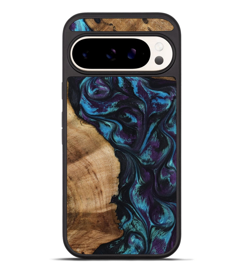 Pixel 10 Pro XL Wood Phone Case - Nikolas (Purple, 800028)