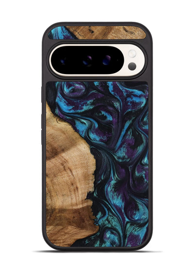 Pixel 9 Wood Phone Case - Nikolas (Purple, 800028)