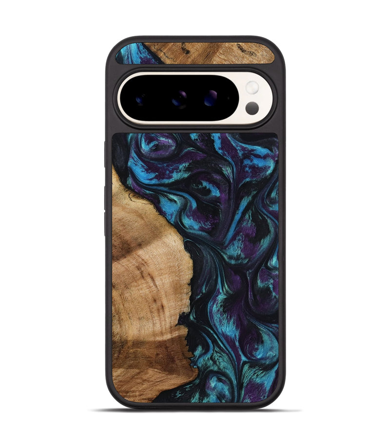 Pixel 9 Wood Phone Case - Nikolas (Purple, 800028)