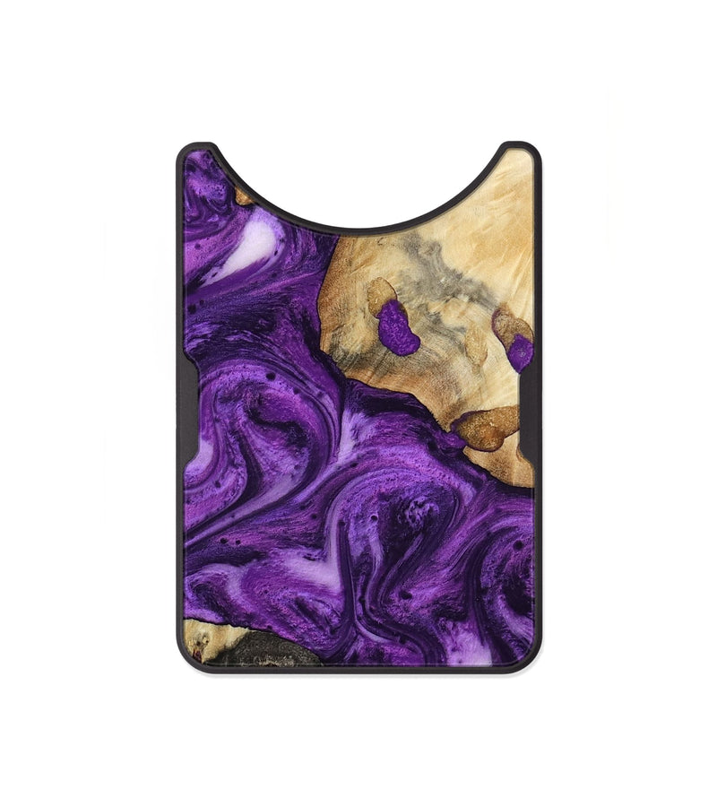 Alloy Wood Wallet - Etta (Purple, 800029)