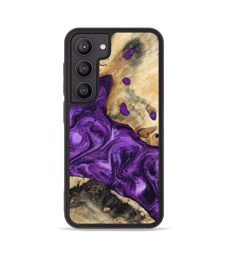 Galaxy S23 Wood Phone Case - Etta (Purple, 800029)