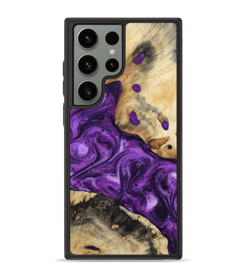 Galaxy S23 Ultra Wood Phone Case - Etta (Purple, 800029)