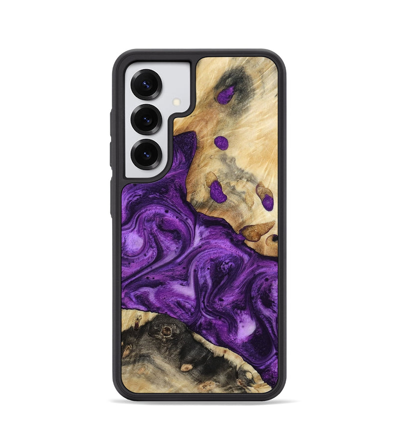 Galaxy S25 Wood Phone Case - Etta (Purple, 800029)