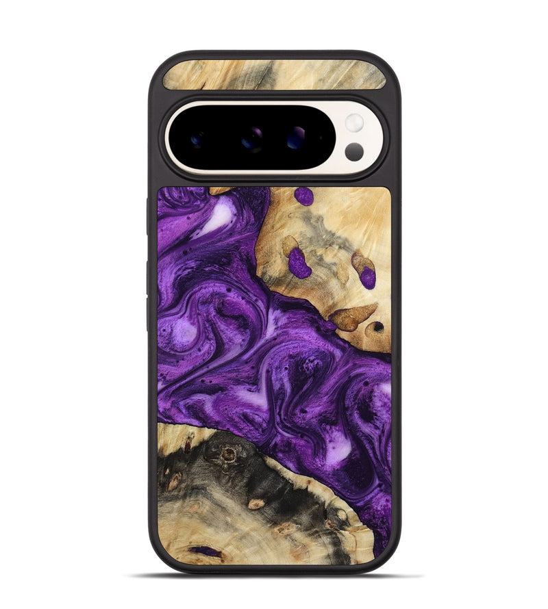 Pixel 9 Wood Phone Case - Etta (Purple, 800029)
