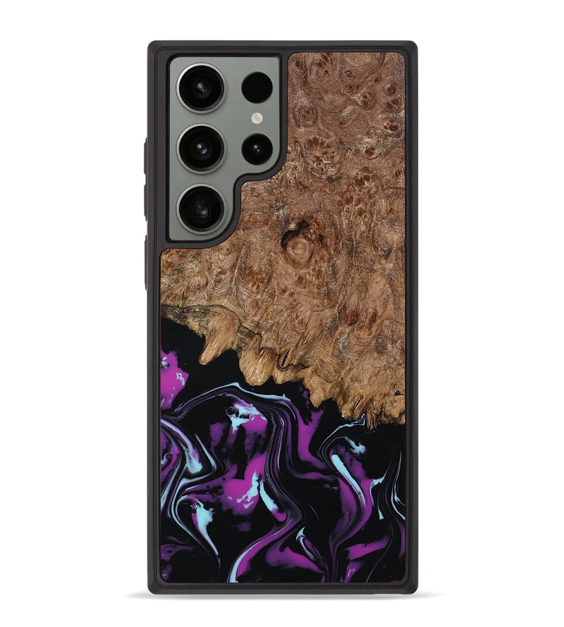 Galaxy S23 Ultra Wood Phone Case - Briana (Purple, 800030)