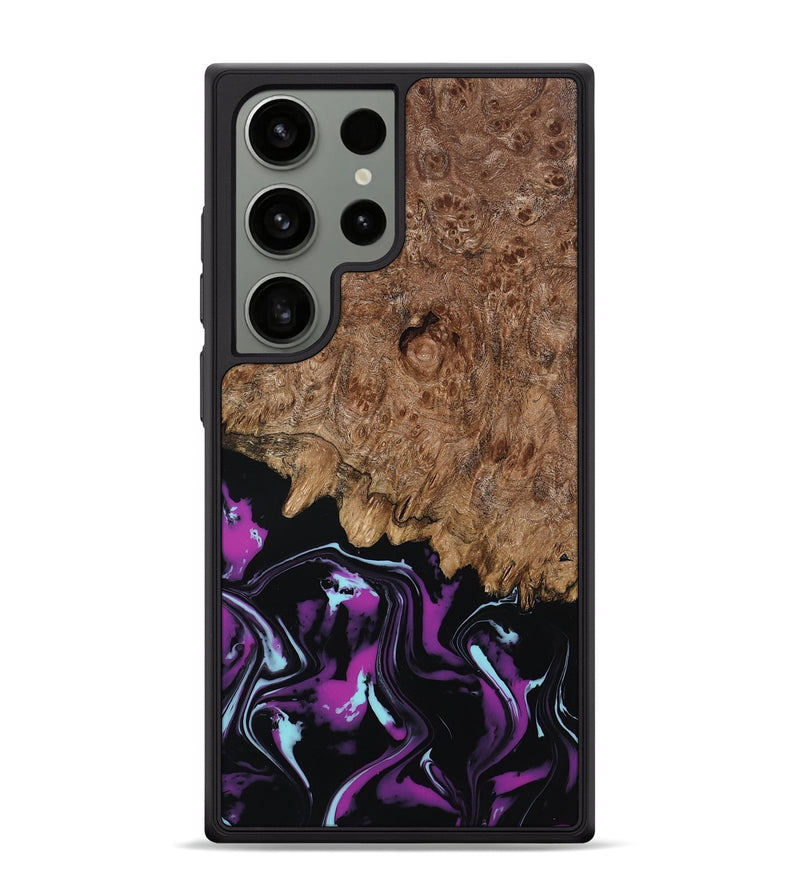 Galaxy S24 Ultra Wood Phone Case - Briana (Purple, 800030)