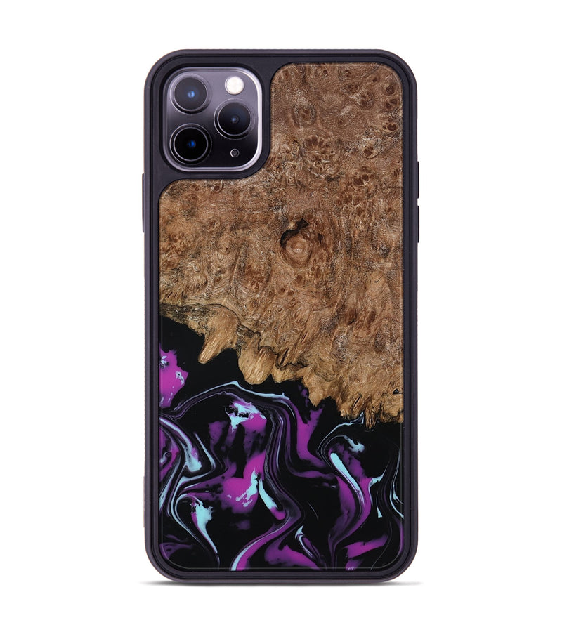 iPhone 11 Pro Max Wood Phone Case - Briana (Purple, 800030)