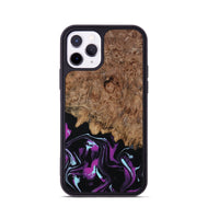 iPhone 11 Pro Wood Phone Case - Briana (Purple, 800030)