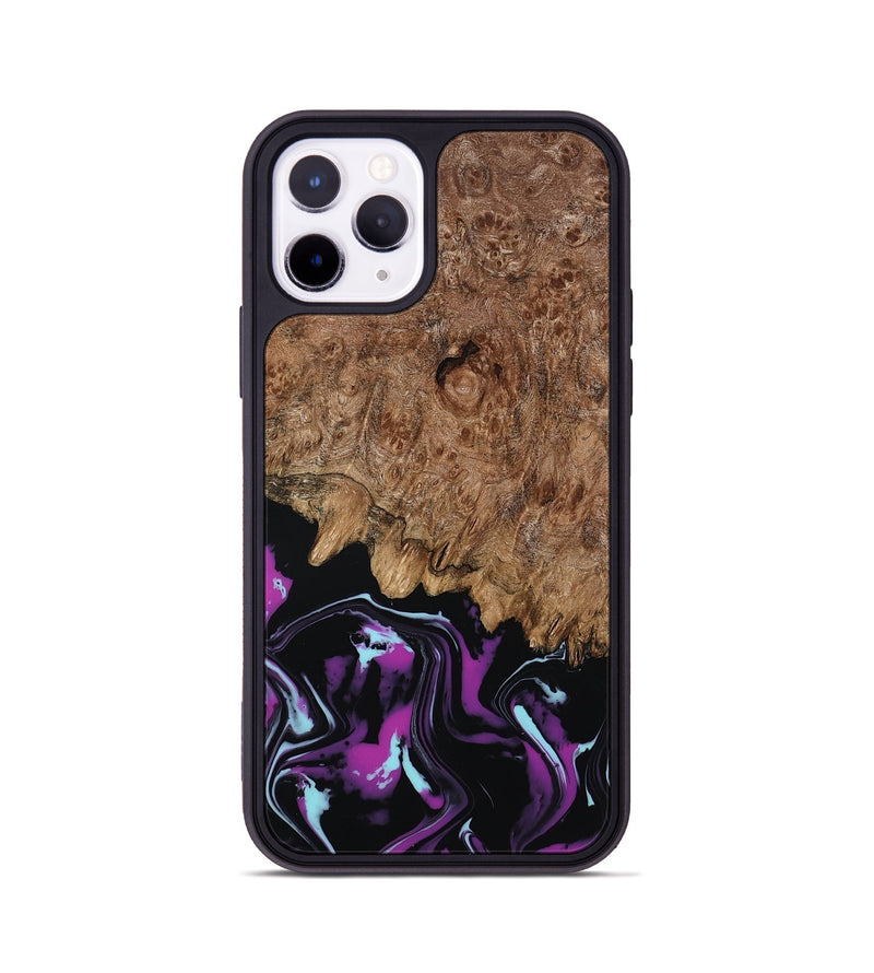 iPhone 11 Pro Wood Phone Case - Briana (Purple, 800030)