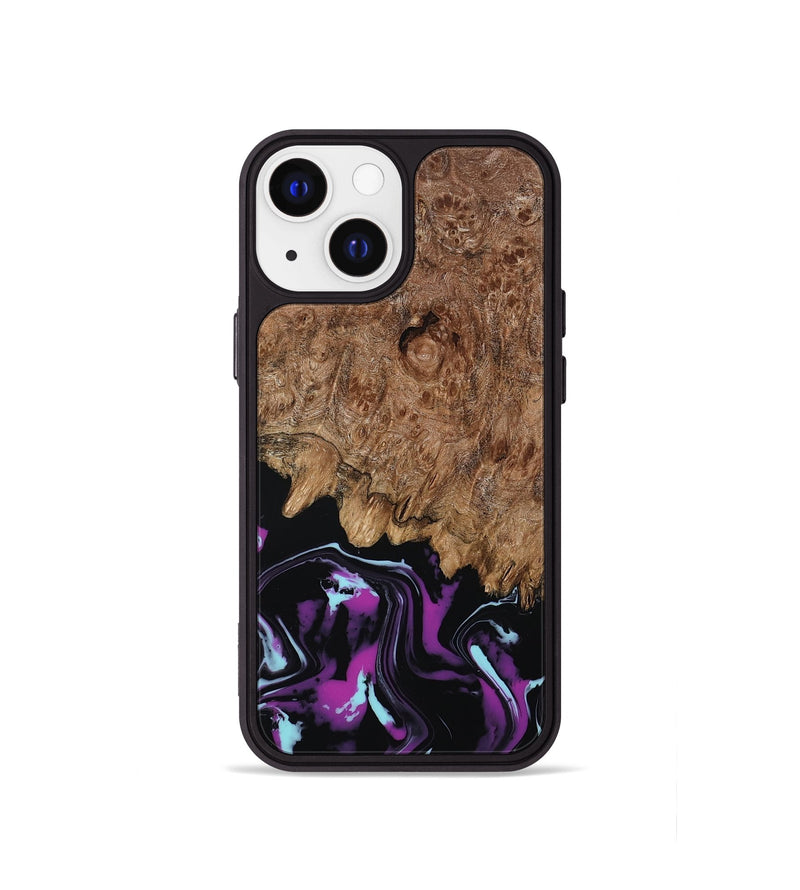 iPhone 13 mini Wood Phone Case - Briana (Purple, 800030)
