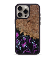iPhone 16 Pro Max Wood Phone Case - Briana (Purple, 800030)