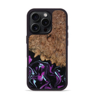iPhone 16 Pro Wood Phone Case - Briana (Purple, 800030)