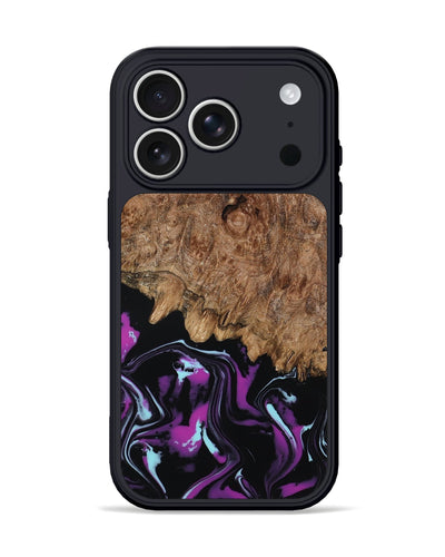 iPhone 17 Pro Wood Phone Case - Briana (Purple, 800030)